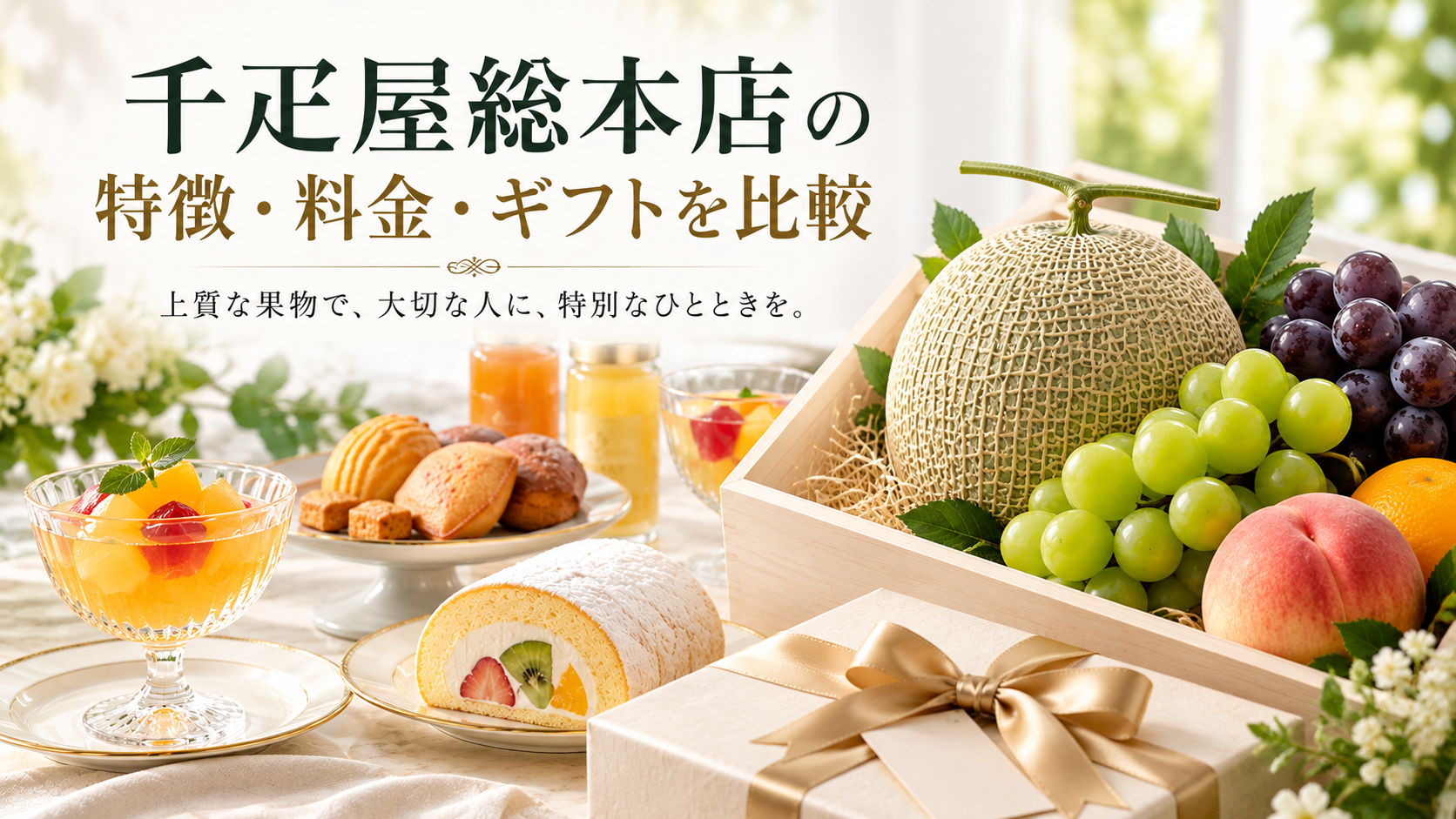 千疋屋総本店の特徴・料金・ギフトを比較｜高級果物とスイーツの選び方