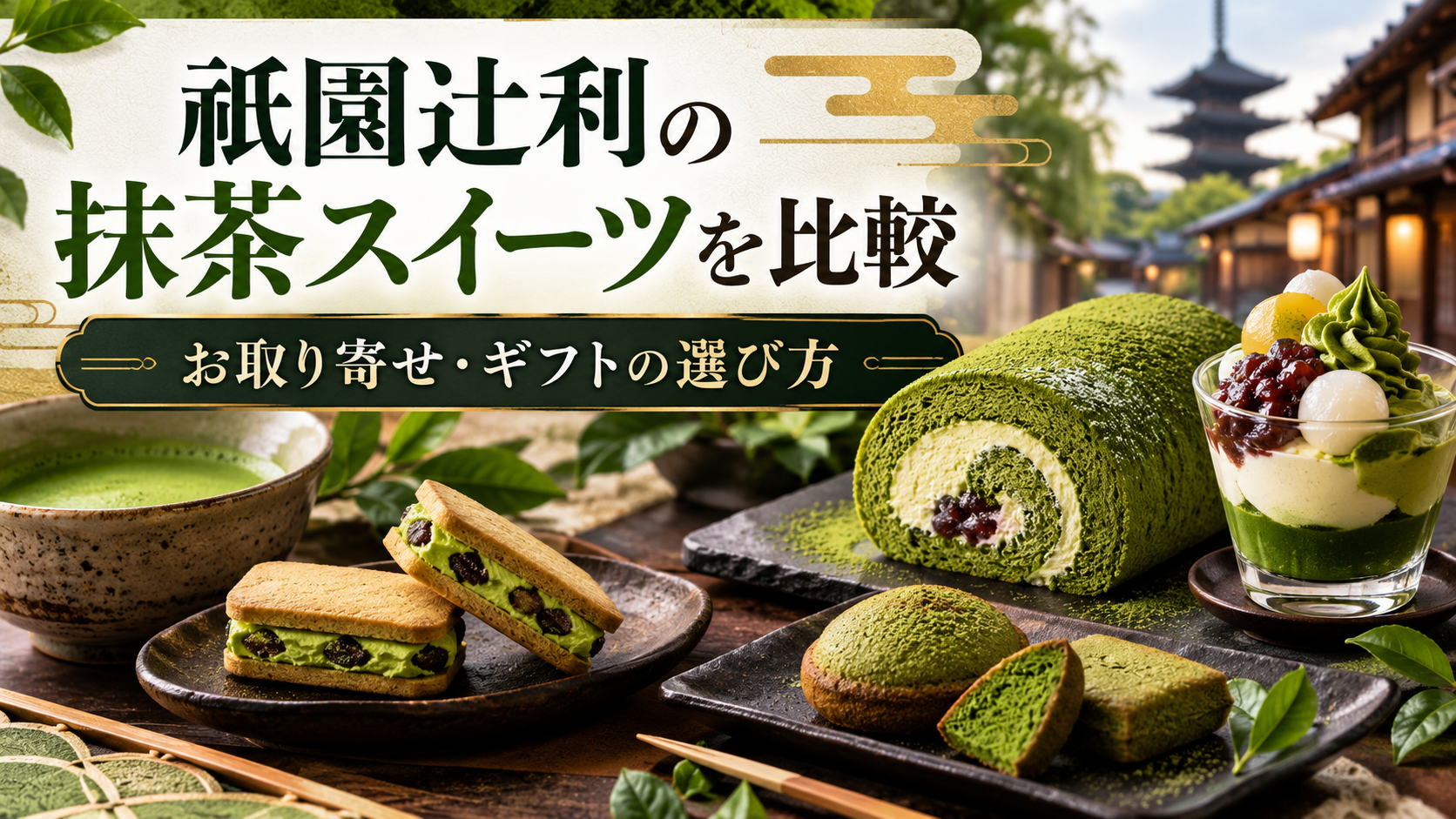 祇園辻利の抹茶スイーツを他社と比較｜お取り寄せ・ギフトに選ぶポイントを解説